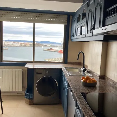 Apartamento Centro Con Vistas Al Mar. 公寓 拉科鲁尼亚